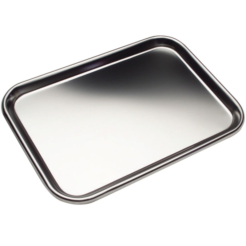 Instrument Tray - Stainless Steel - Flat - Large - Click Image to Close